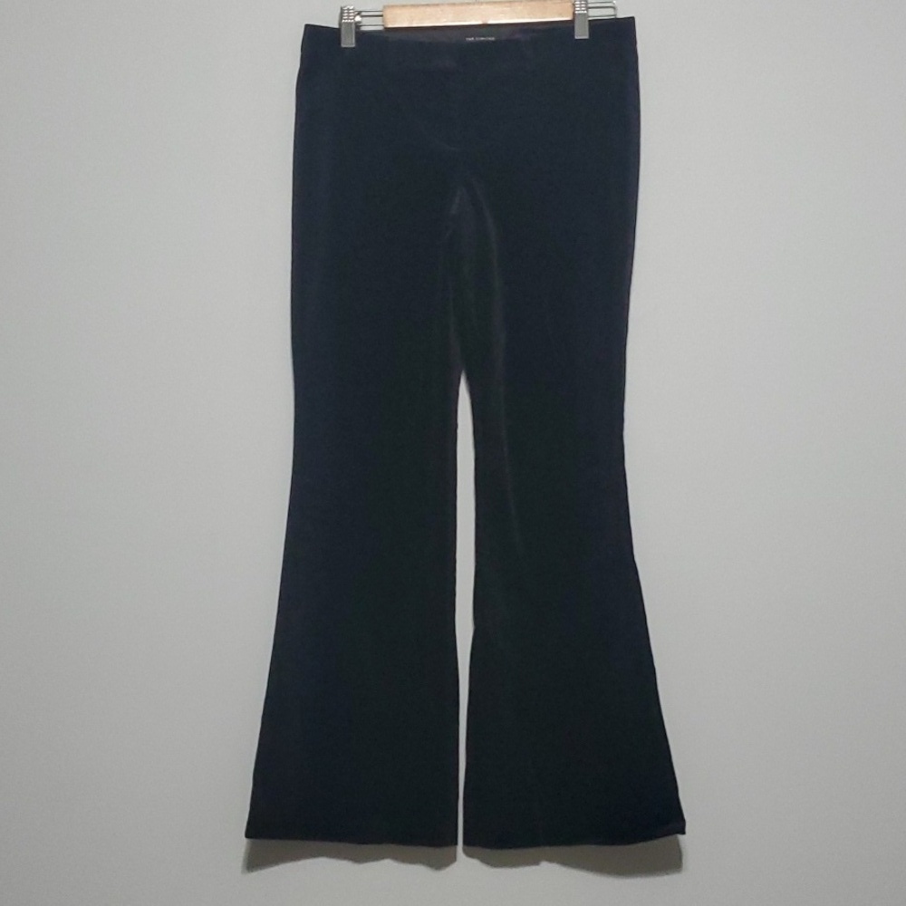 The Limited pants women's size 6 Drew Fit black trouser velour like flare pants